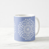 Blueberry Mandala Kaffeetasse (VorderseiteRechts)