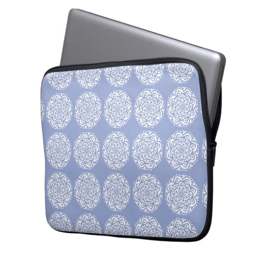 Blueberry Mandala Laptopschutzhülle (Vorderseite Links)