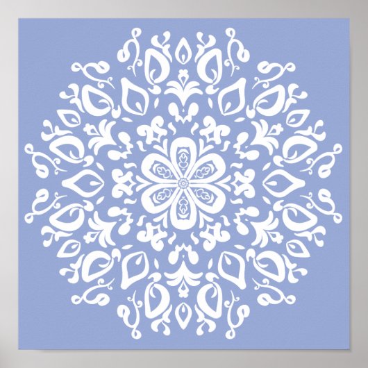 Blueberry Mandala Poster (Vorne)