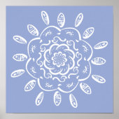 Blueberry Mandala Poster (Vorne)
