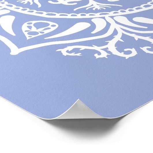 Blueberry Mandala Poster (Ecke)