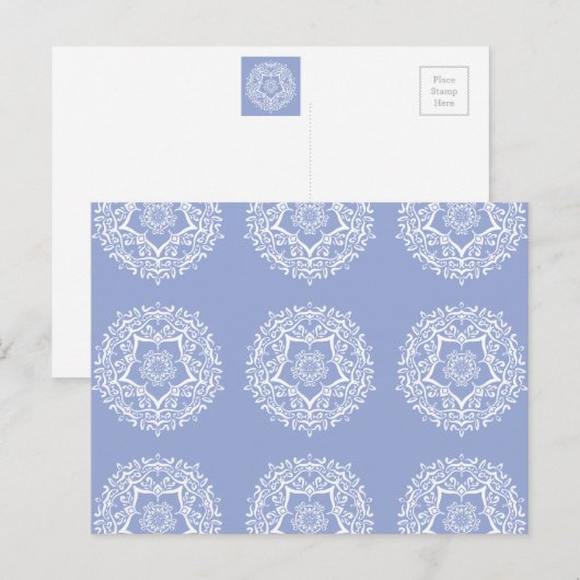 Blueberry Mandala Postkarte (Vorne/Hinten)