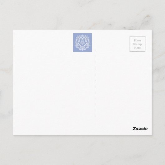 Blueberry Mandala Postkarte (Rückseite)