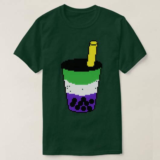 Blueberry Matcha Latte mit Tapioca T-Shirt (Design vorne)