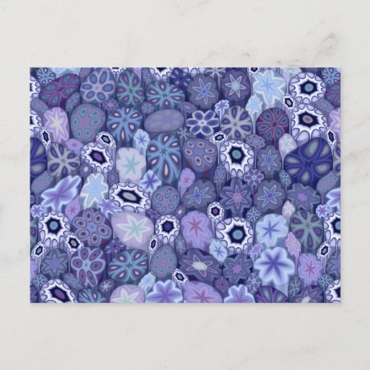 Blueberry Millefiori Postkarte (Vorderseite)