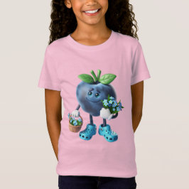 Blueberry mit Vergessen-Me-Nots T-Shirt