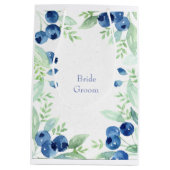Blueberry Mittelsommer Rustic Berry Wedding Mittlere Geschenktüte (Rückseite)