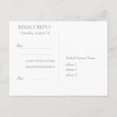 Blueberry Mittelsommer Rustic Berry Wedding RSVP Einladungspostkarte (Rückseite)