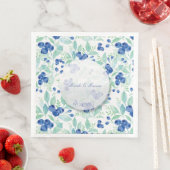 Blueberry Mittelsommer Rustic Berry Wedding Serviette (Beispiel)