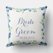 Blueberry Mittelsommer Rustikale Hochzeit für imme Kissen (Rückseite)