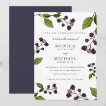 Blueberry Moderne botanische Hochzeit