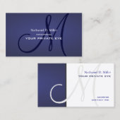 Blueberry Monogramm Visitenkarte (Vorne/Hinten)