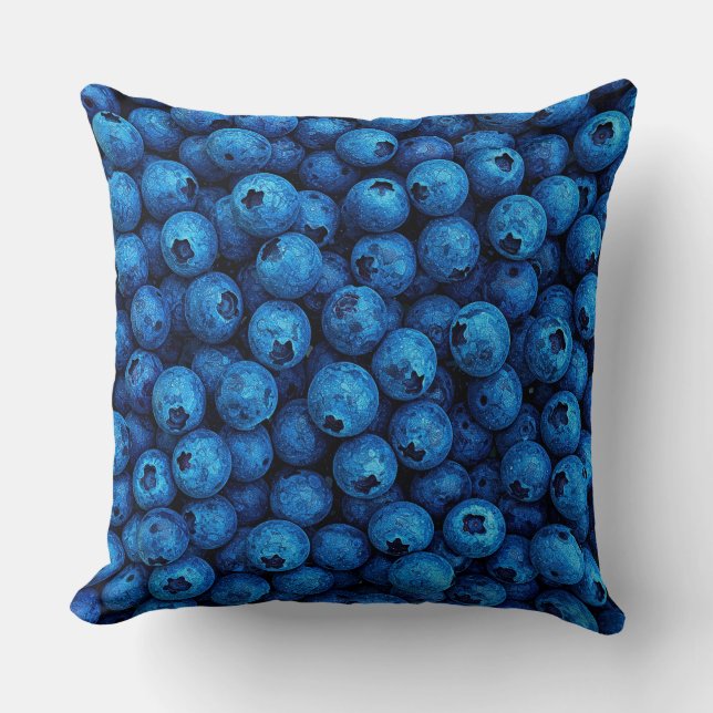 Blueberry Mosaic Kissen (Vorderseite)