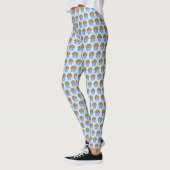 Blueberry Muffin Baked Goods Breakfast Blue Leggings (Links)
