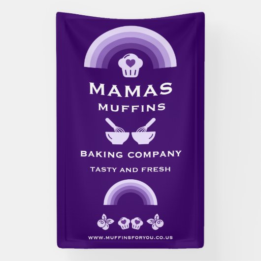 Blueberry Muffin Baker Banner (Vertikal)