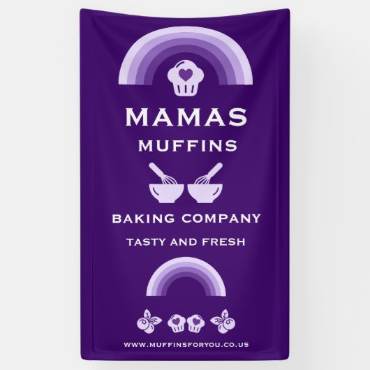 Blueberry Muffin Baker Banner (Vertikal)