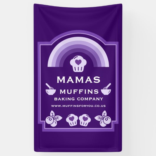 Blueberry Muffin Baker Banner (Vertikal)