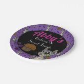 Blueberry Muffin Bloop Cat Custom Bakery Pappteller (Schrägansicht)