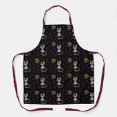 Blueberry Muffin Bloop Cat Pattern Dunkle Schürze (Vorderseite)