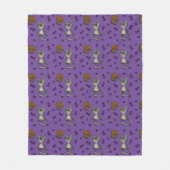 Blueberry Muffin Bloop Cat Pattern Fleecedecke (Vorderseite)