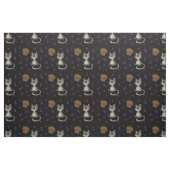 Blueberry Muffin Bloop Kitty Pattern Dark Fabric Stoff (Fat Quarter (45,7 x 55,9 cm))