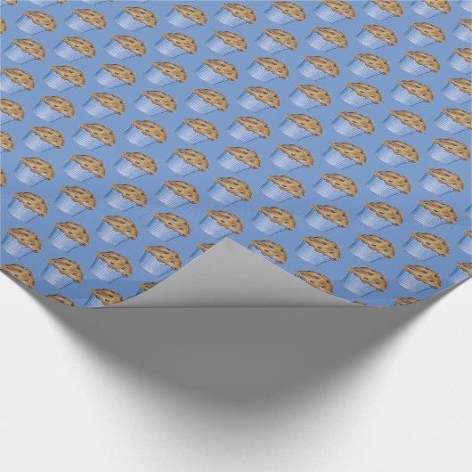 Blueberry Muffin Frühstücksbuffet Bäckerei Backwar Geschenkpapier (Ecke)