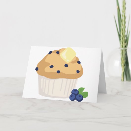 Blueberry Muffin Karte (Vorderseite)