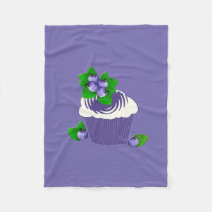 Blueberry Muffin Lila Fleecedecke