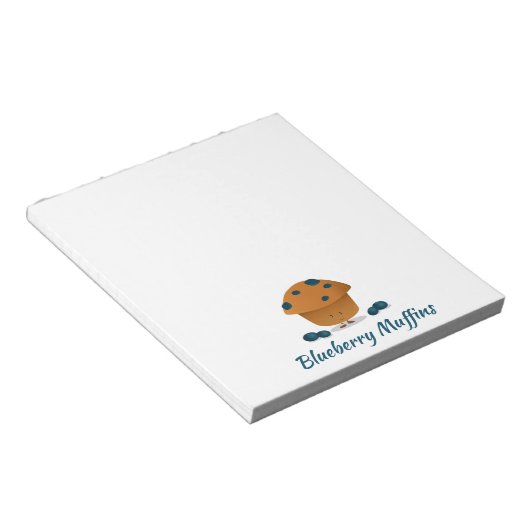 Blueberry Muffin | Notepad Notizblock (angewinkelt)