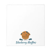Blueberry Muffin | Notepad Notizblock (Vorderseite)