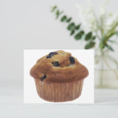 Blueberry Muffin Postkarte (Stehend Vorderseite)