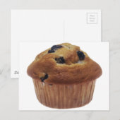 Blueberry Muffin Postkarte (Vorne/Hinten)