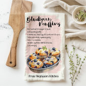 Blueberry Muffin Rezept Personalisiert Geschirrtuch