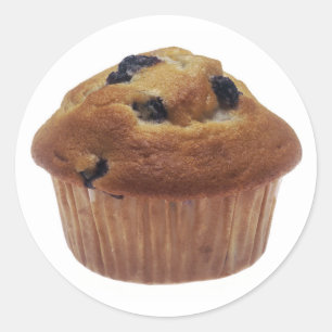 Blueberry Muffin Runder Aufkleber