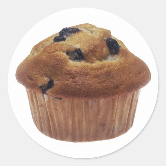 Blueberry Muffin Runder Aufkleber (Vorderseite)