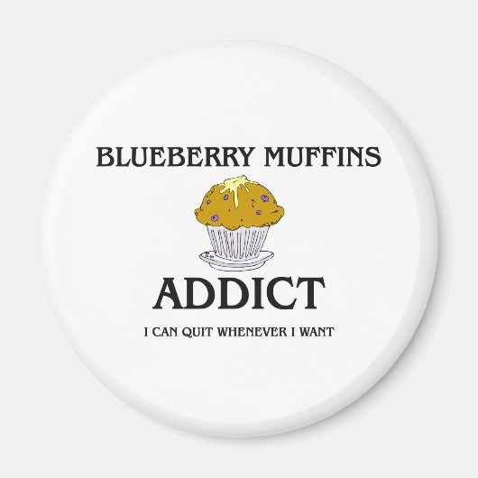 Blueberry Muffins Addict Magnet (Vorne)