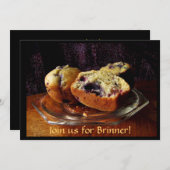 Blueberry Muffins Einladung (Vorne/Hinten)