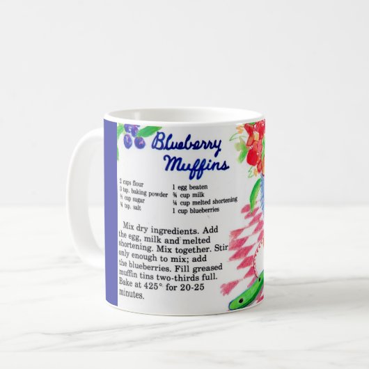Blueberry Muffins Rezept Kaffeetasse (Vorderseite Links)