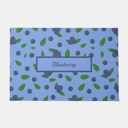 Blueberry Muster Doormat Fußmatte (Vorderseite)