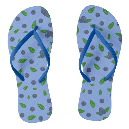 Blueberry Muster Flip Flops Badesandalen (Fußbett)