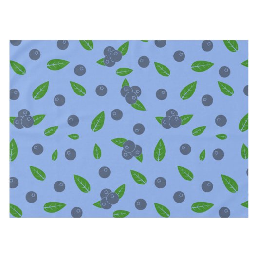 Blueberry-Muster Tablecloth Tischdecke (Vorderseite (Horizontal))