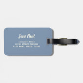 Blueberry Nah Up Detail für Veganer Gepäckanhänger (Rückseite horizontal)