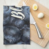 Blueberry Nah Up Detail für Veganer Geschirrtuch (Viertel Falte)