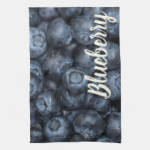 Blueberry Nah Up Detail für Veganer Geschirrtuch (Vertikal)
