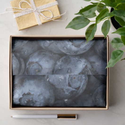 Blueberry Nah Up Detail für Veganer Seidenpapier (Geschenk)