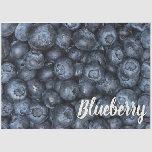 Blueberry Nah Up Detail für Veganer Seidenpapier (Vorderseite)