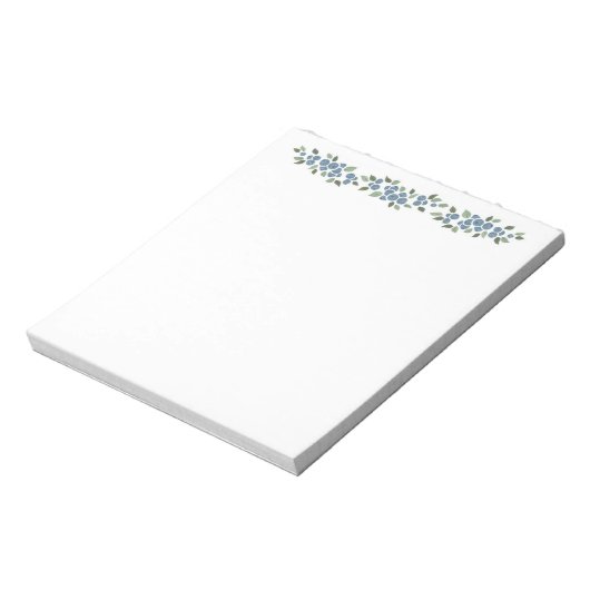 Blueberry Notepad Notizblock (Rotiert)
