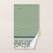 Blueberry Nouveau Art Deco Badetuch Set (Handtuch)