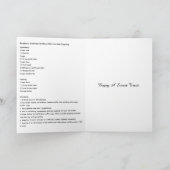 Blueberry Oatfood Muffins Feiertagskarte (Innenseite)