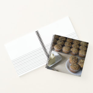Blueberry Oatfood Muffins Notizblock
